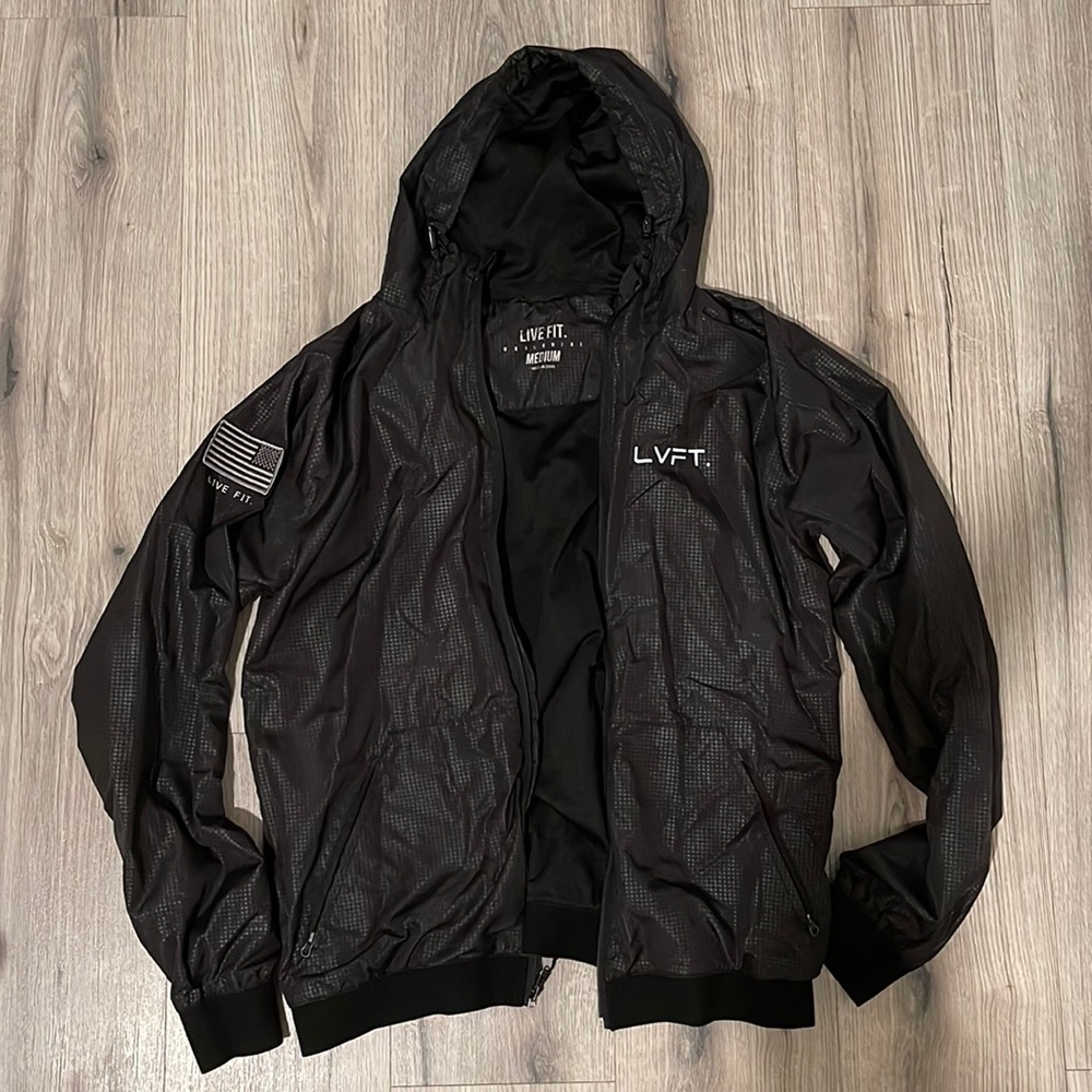 LVFT Lifestyle x Performance Black Men’s Windbreaker